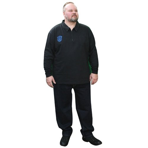 VANDAM 6650 Schwarze Poloshirt Große Größen