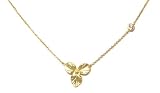 Just Give Me Jewels Gold Plated Hydrangea Pendant Necklace