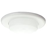 Hubbell Lighting Prescolite TL60 6-Inch Incandescent Recessed Downlight Shower Trim with Dropped Opal Glass Lens