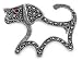Sterling Silver Brooch - Dog
