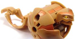 Bakugan Battle Brawlers - Loose Figure - RATTLEOID (Subterra - Brown)