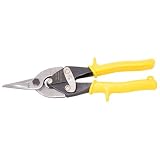 1 3 8 Lgth. Of cut, 10 OAL, Cuts - Straight, Aviation Snip w Yellow Vinyl Grip, Armstrong Tools (1 Each) by Reid Supply Company