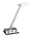 Data-Port Chrome Finish with Frosted Glass Desk Lamp