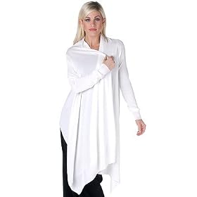 Henry New York Jersey Drape Front Cardigan Sweater