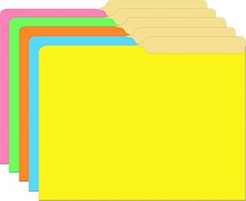 Brite Assorted Mini File Folders