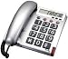 Audioline BigTel 48 Telefon gro�e Tasten und augenfreundlichem Display silber