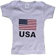 USA - American Flag - Flag Series - White, Blue or Pink Baby T-shirt