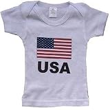 USA - American Flag - Flag Series - White, Blue or Pink Baby T-shirt