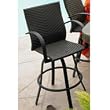 Outdoor Great Room Company Woven Resin Wicker Swivel Bar stool (Set of 2)