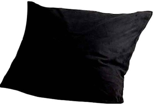 Bocasa by Biederlackborbo 63896 Wohn- und Schlafkissen mit F&uuml;llung Prestige in Wildleder-Optik ca. 50 x 50 cm, schwarz