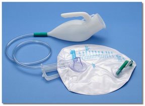 Re-useable Portable Standard Male Advantage Urinal System with Down Drain Bag Making It Spill Proof