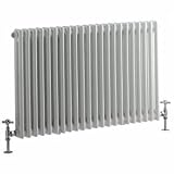 Traditional 6 x 2 Column Radiator Cast Iron Style White 600mm x 990mm