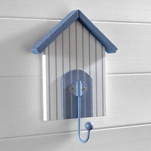 chapeau en forme de cabine de plage, pour salle de bain