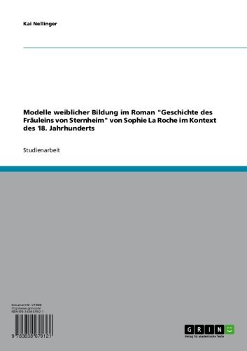 Modelle weiblicher Bildung im Roman 