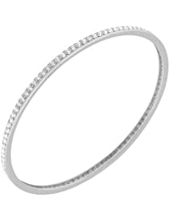 1.92 ct. tw Round Diamond Bangle Bracelet in Prong Setting - G-H SI1 - 18 Kt. White Gold