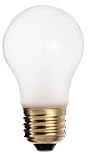 Satco S3949 130V Medium Base 15-Watt A15 Household Lamp, Frosted