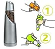 Graviti Electronic Pepper Mill By Trudeau - Silver