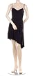 BCBG BLACK JERSEY RUCHED SASH COCKTAIL DRESS NEW XS