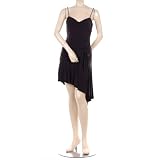 BCBG BLACK JERSEY RUCHED SASH COCKTAIL DRESS NEW M at BCBG MAX AZRIA