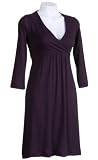 Majestic Cotton/Cashmere V-Neck Dress