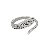 Adjustable Snake Toe Ring with Jewel