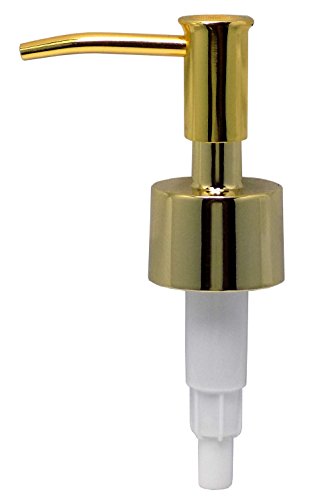 Gold Finish Metal Lotion Dispenser Replacement Pump
