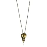 M.Cohen Sterling Silver Chain With Brass Bird Skull
