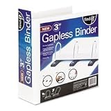 Office Products : find it SNS01701 find it Gapless Loop Ring View Binder, 3' Capacity, White