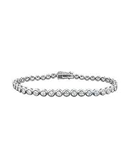 Diamond Tennis Bracelet 18K White Gold 4.00 CT Diamonds