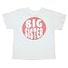 Happy Family Big Sister Girls T Shirt (12-18 Months (White Tee))