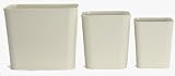 Fire-Resistant Wastebasket - 6/case 27 qt./Beige