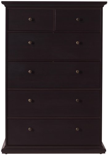 Tvilum Sonoma 6-Drawer Chest, Espresso