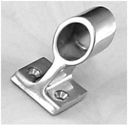 60 Degree End Rail Fitting, 7/8" diameter, Stainless Steel
