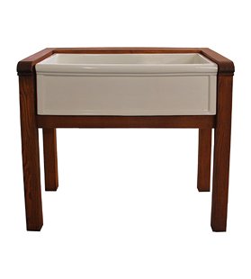 Herbeau 570199 Unfinished Wood Wooden Stand for Farmhouse Sink 5701