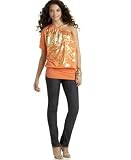 Rocawear - Rocawear One-Shoulder Metallic-Print Tunic & Skinny Foundation Jeans