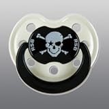Eigenschaften nici / Schnuller mit Piraten Motiv aus der Serie Rock Star baby mit Perlmutt