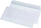 Produkt-Bild: 100 Briefumschl&auml;ge Din lang transparent weiss aus hochwertigen Satin