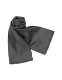 Forzieri Solid Silk Scarf Black