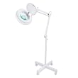 Premium Wheeled Magnifier Floor Lamp - Extra-Strong 8-Diopter