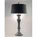 DALE TIFFANY - PG70360: 17X35 WALES PEPPER TABLE LAMP - CHAMPAGNE SILVER