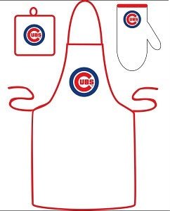 Chicago Cubs Grilling Apron Set