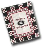 NCAA Georgia Bulldogs Quilted Cotton Throw