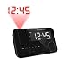 Magnasonic MAAC500 AM/FM Projection Clock Radio with WakeUp! Battery Backup Alarm, Jumbo 1.2 inch LED Display, SelfSet Auto Time Set & Dual Alarm