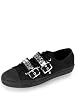 Men's Canvas Pyramid Studded Low Top Sneaker