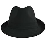 Classic Johnny Depp Black Fedora Hat