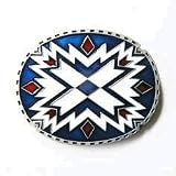 Western Native American Indian Art Belt Buckle (WT-117)