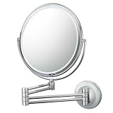 Kimball and Young 1X - 7X Chrome Double Bar Double Arm Wall Mirror 25047