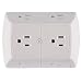GE 50759 6-Grounded Outlet In-Wall Adapter, White