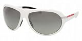 Authentic Prada Sunglasses SPS08I Color WHITE MILK GRAY GRAD. MIRROR SILVER