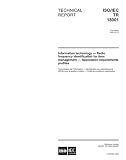 ISO/IEC TR 18001:2004, Information technology - Radio frequency identification for item management - Application requirements profiles